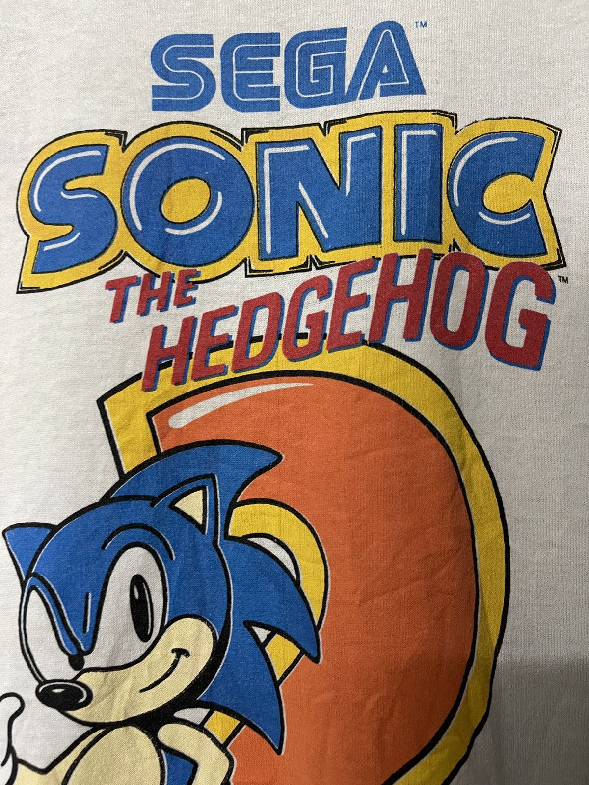 Vintage Vintage 90s Sega Sonic The Hedgehog Movie Faded Tees Size US XL / EU 56 / 4 - 4 Thumbnail