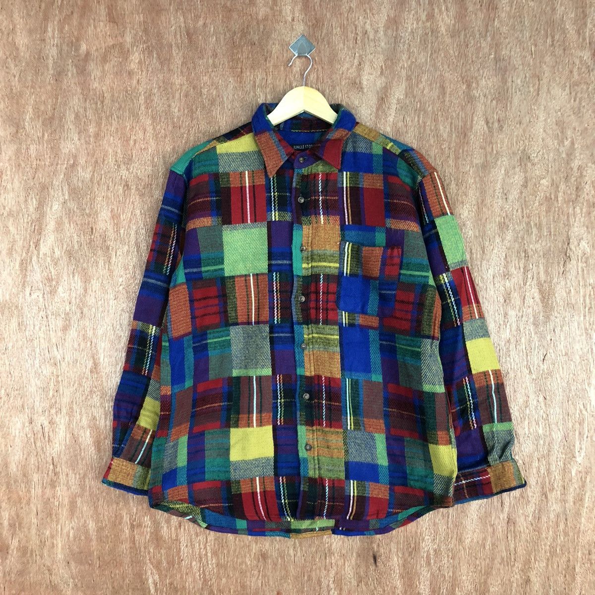 Jungle Storm japan patchwork Multicolor vintage #c909