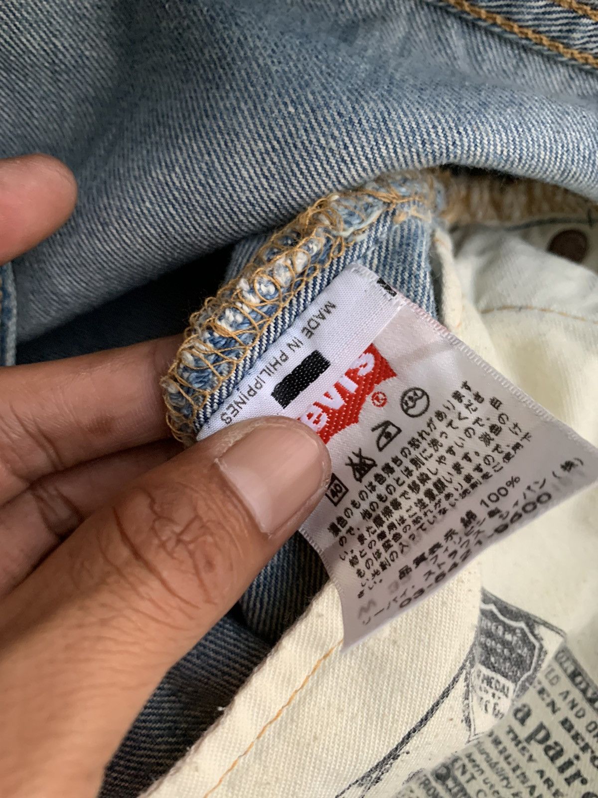 Levi's Levis 501 Distressed Denim Jeans Size US 33 - 11 Thumbnail