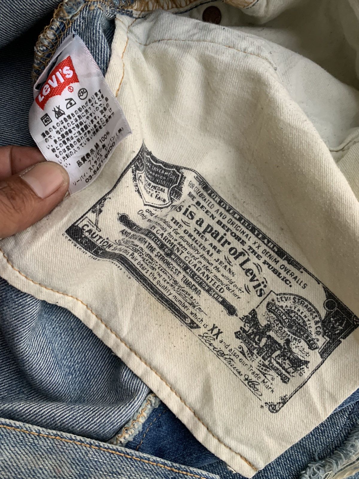 Levi's Levis 501 Distressed Denim Jeans Size US 33 - 12 Thumbnail