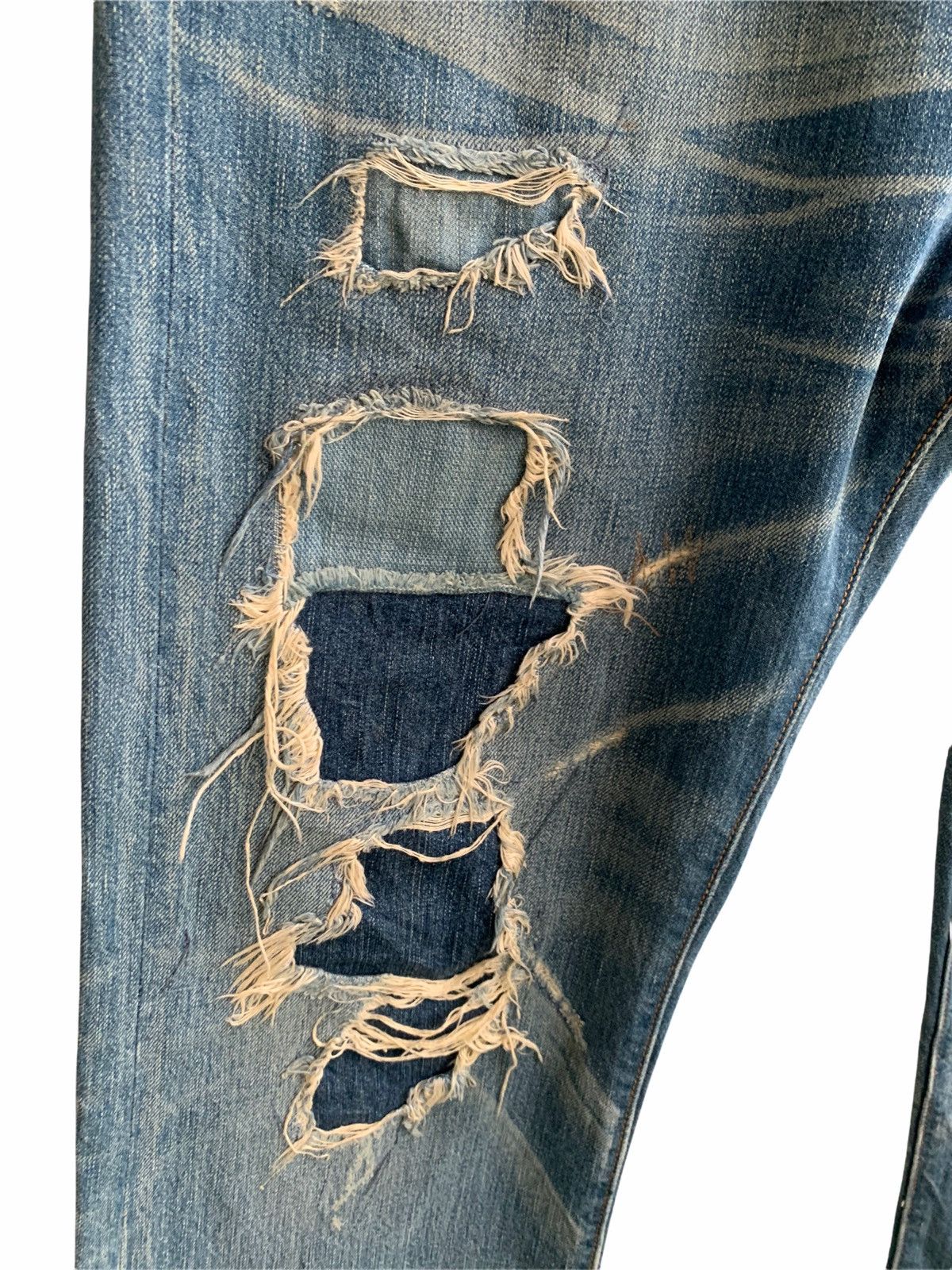 Levi's Levis 501 Distressed Denim Jeans Size US 33 - 9 Thumbnail