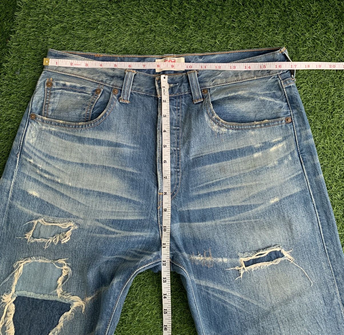 Levi's Levis 501 Distressed Denim Jeans Size US 33 - 15 Thumbnail