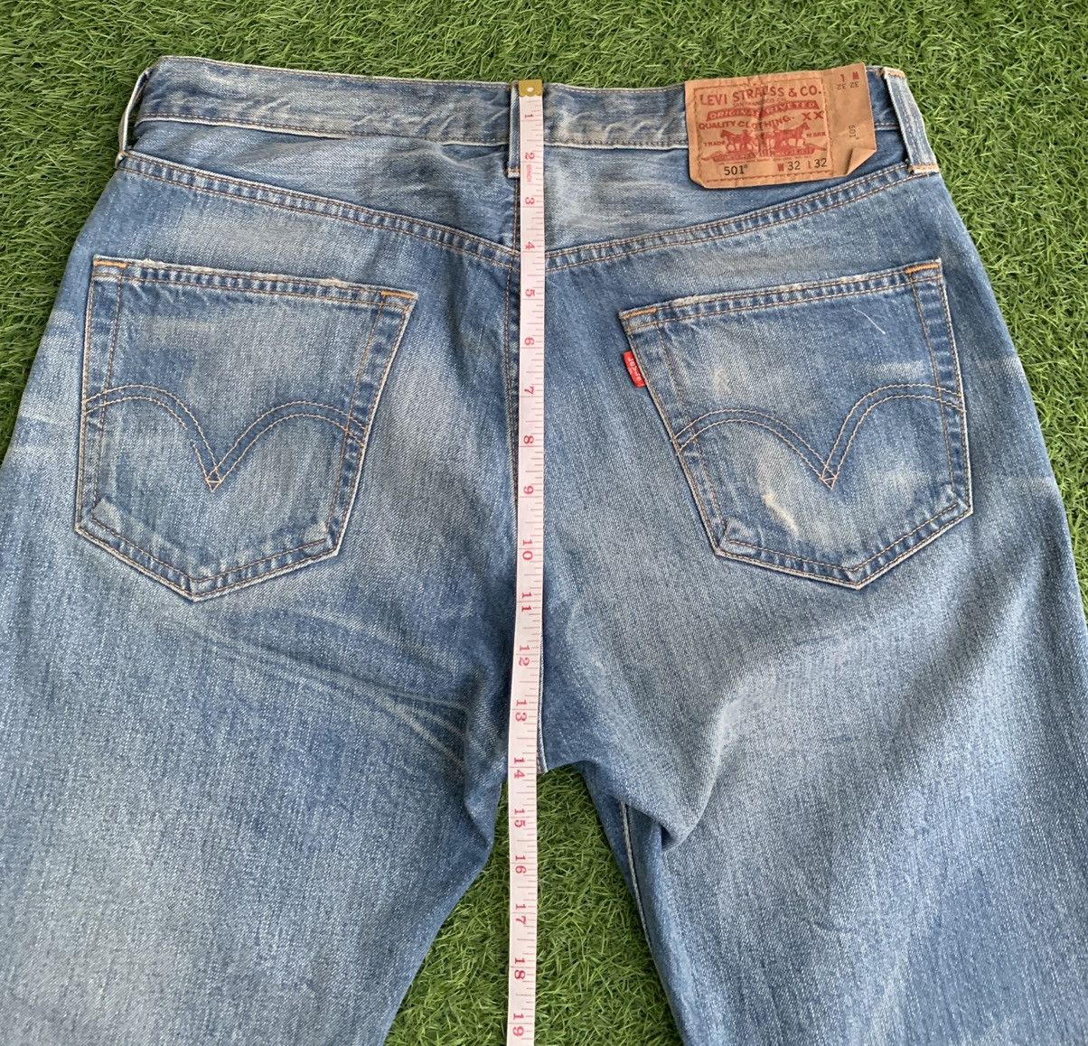Levi's Levis 501 Distressed Denim Jeans Size US 33 - 16 Thumbnail