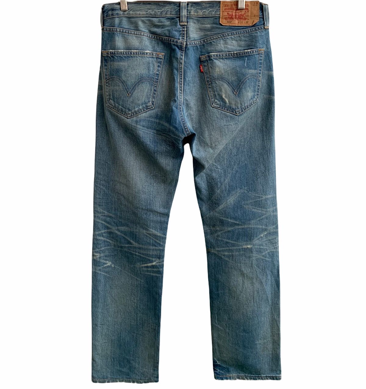 Levi's Levis 501 Distressed Denim Jeans Size US 33 - 2 Thumbnail