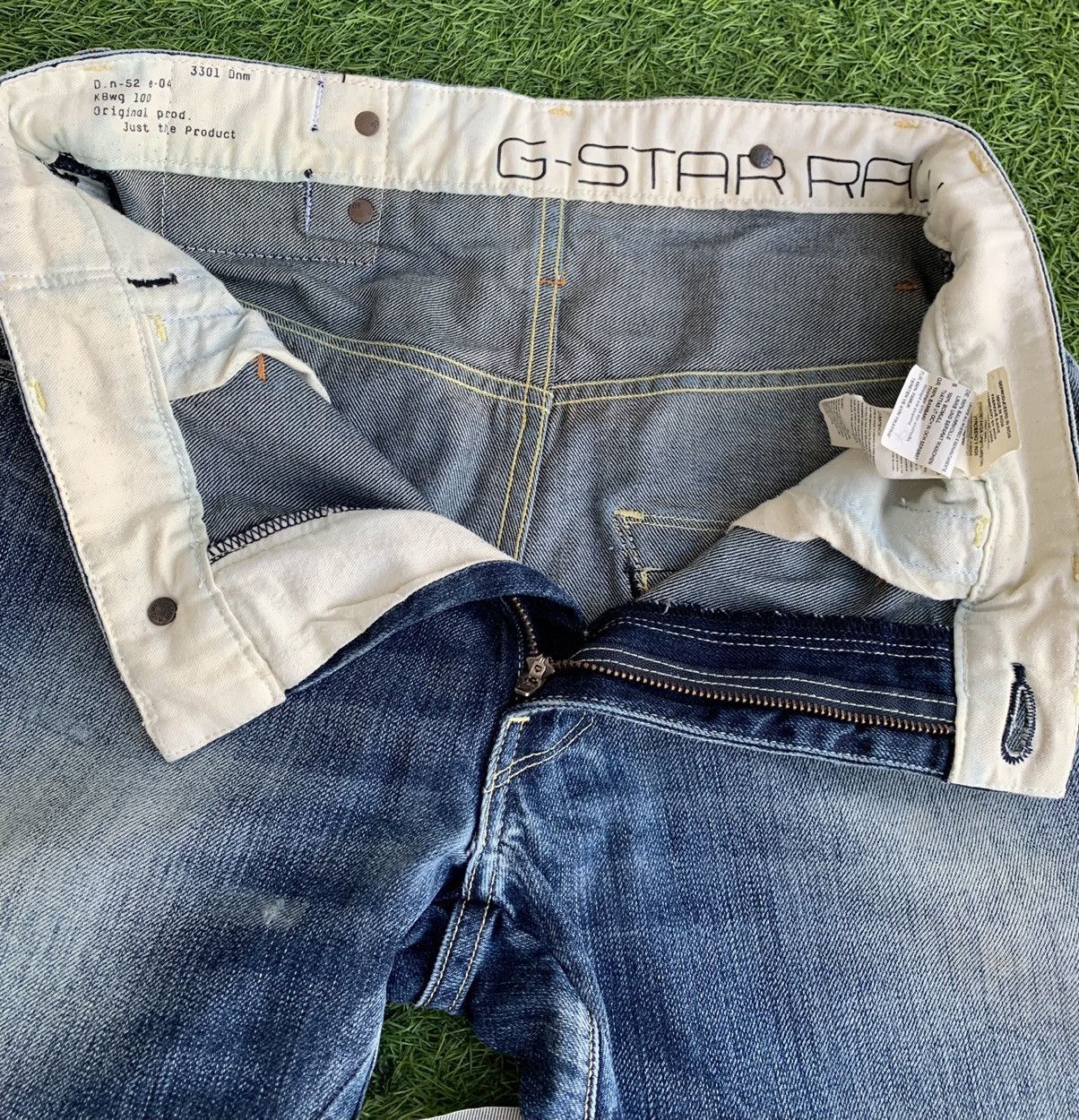 G-Star Japanese Brand G Star Raw Distressed Curved In Legs Jeans Size US 29 - 12 Thumbnail