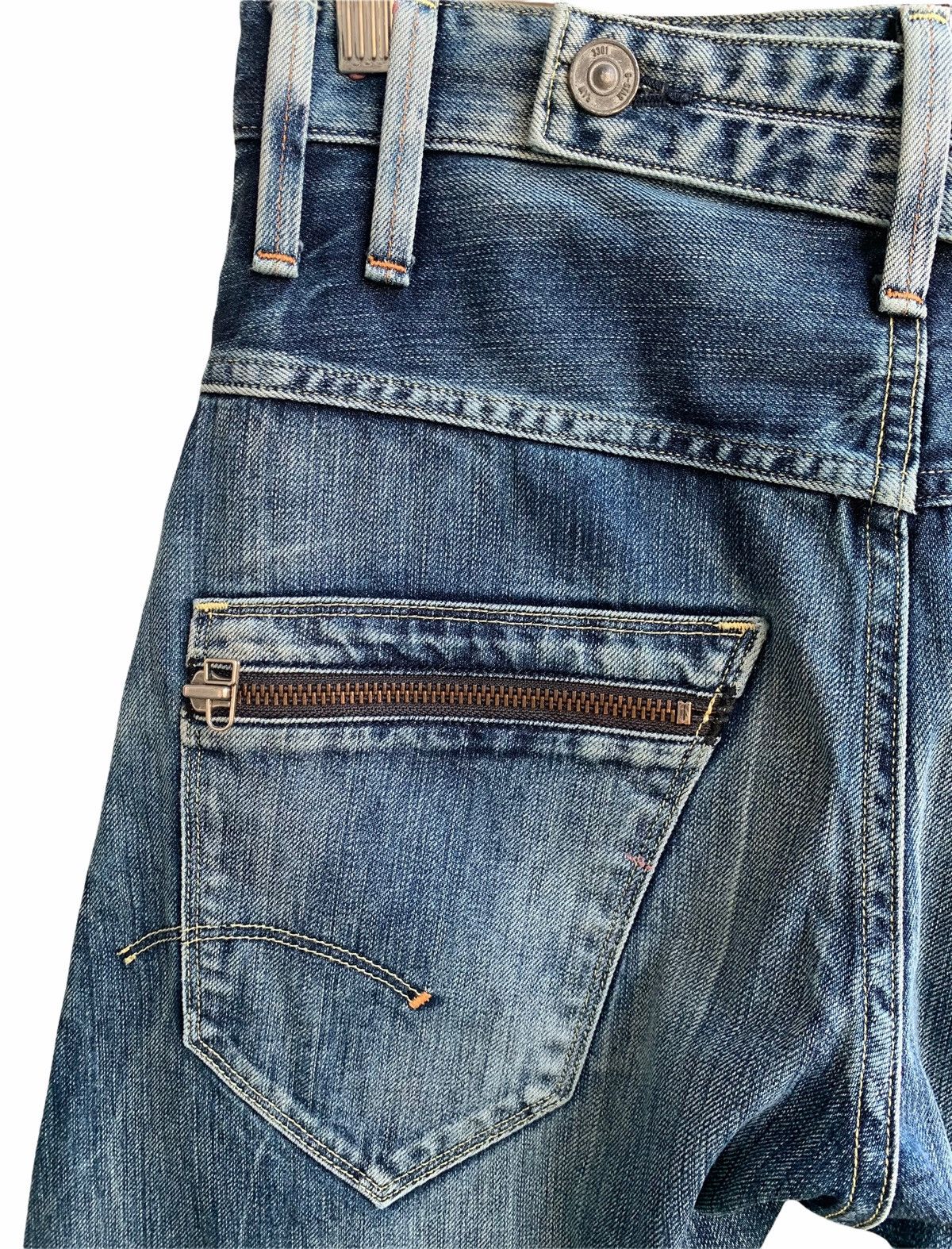 G-Star Japanese Brand G Star Raw Distressed Curved In Legs Jeans Size US 29 - 9 Thumbnail