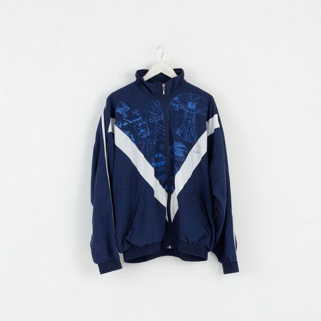 Vintage Comfort Men XL Jacket Navy Bomber Nylon Manpower 0314 Size US XL / EU 56 / 4 - 2 Thumbnail
