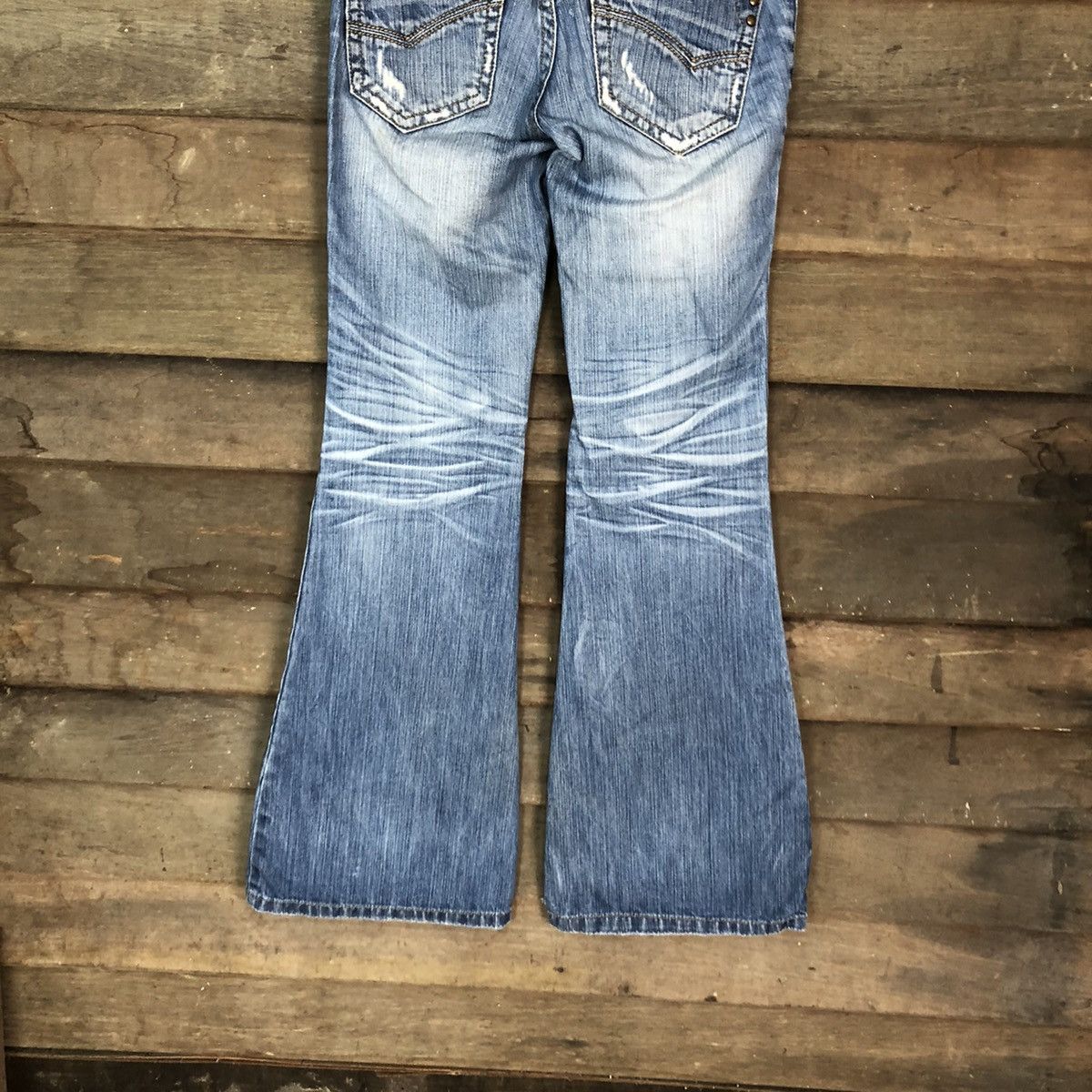 Japanese Brand Lolita blue bootcut Denim jeans vintage Pants #6730 Size 25" / US 0 / IT 36 - 11 Thumbnail