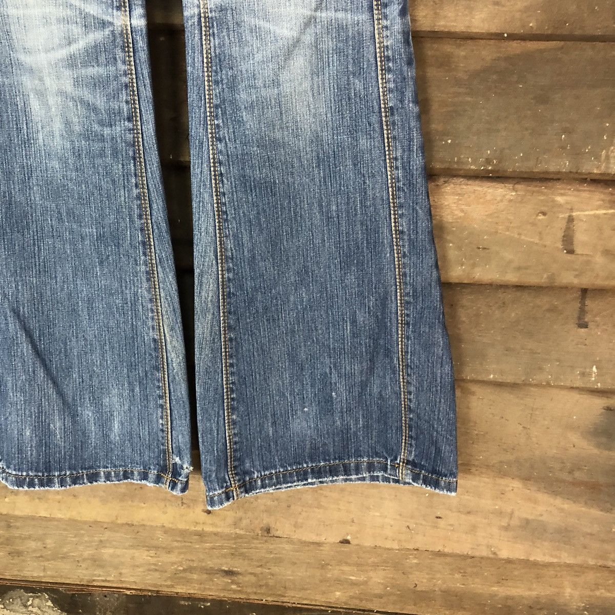 Japanese Brand Lolita blue bootcut Denim jeans vintage Pants #6730 Size 25" / US 0 / IT 36 - 7 Thumbnail