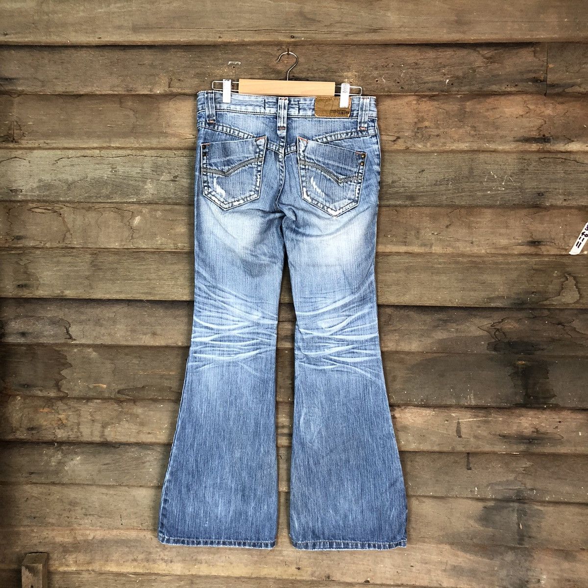 Japanese Brand Lolita blue bootcut Denim jeans vintage Pants #6730 Size 25" / US 0 / IT 36 - 9 Thumbnail