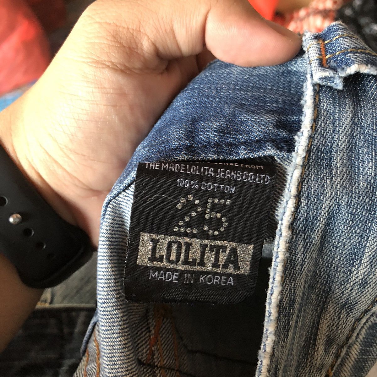 Japanese Brand Lolita blue bootcut Denim jeans vintage Pants #6730 Size 25" / US 0 / IT 36 - 16 Thumbnail