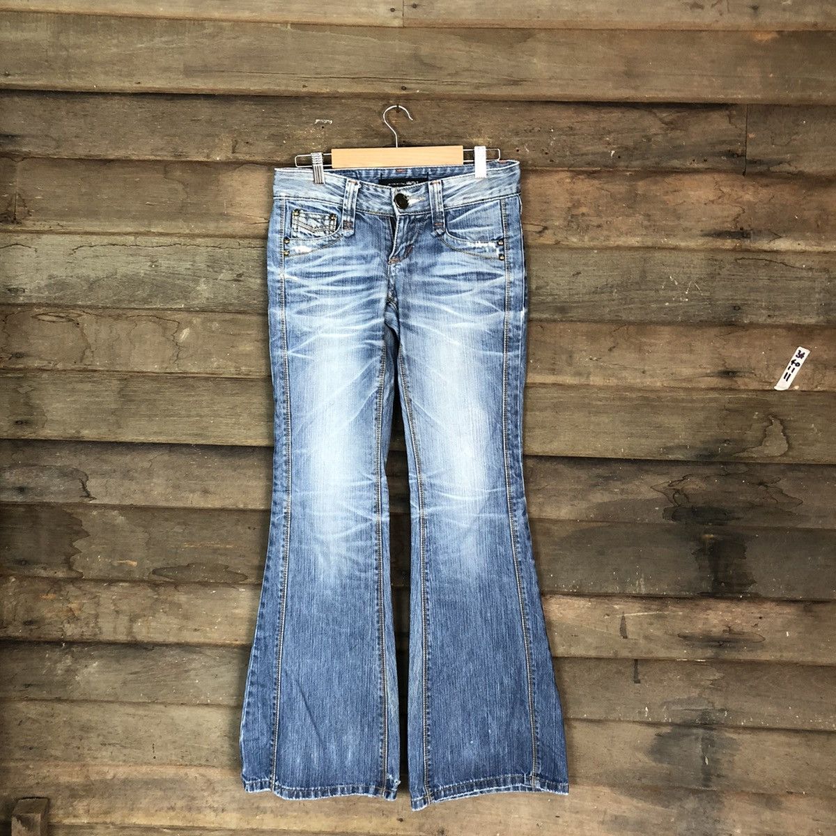 Japanese Brand Lolita blue bootcut Denim jeans vintage Pants #6730 Size 25" / US 0 / IT 36 - 1 Thumbnail