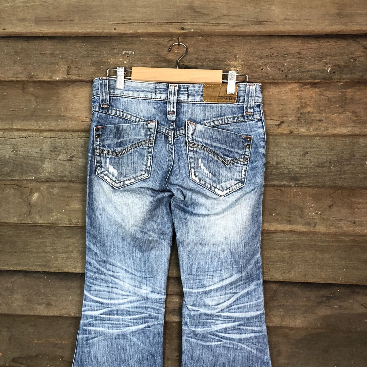 Japanese Brand Lolita blue bootcut Denim jeans vintage Pants #6730 Size 25" / US 0 / IT 36 - 10 Thumbnail