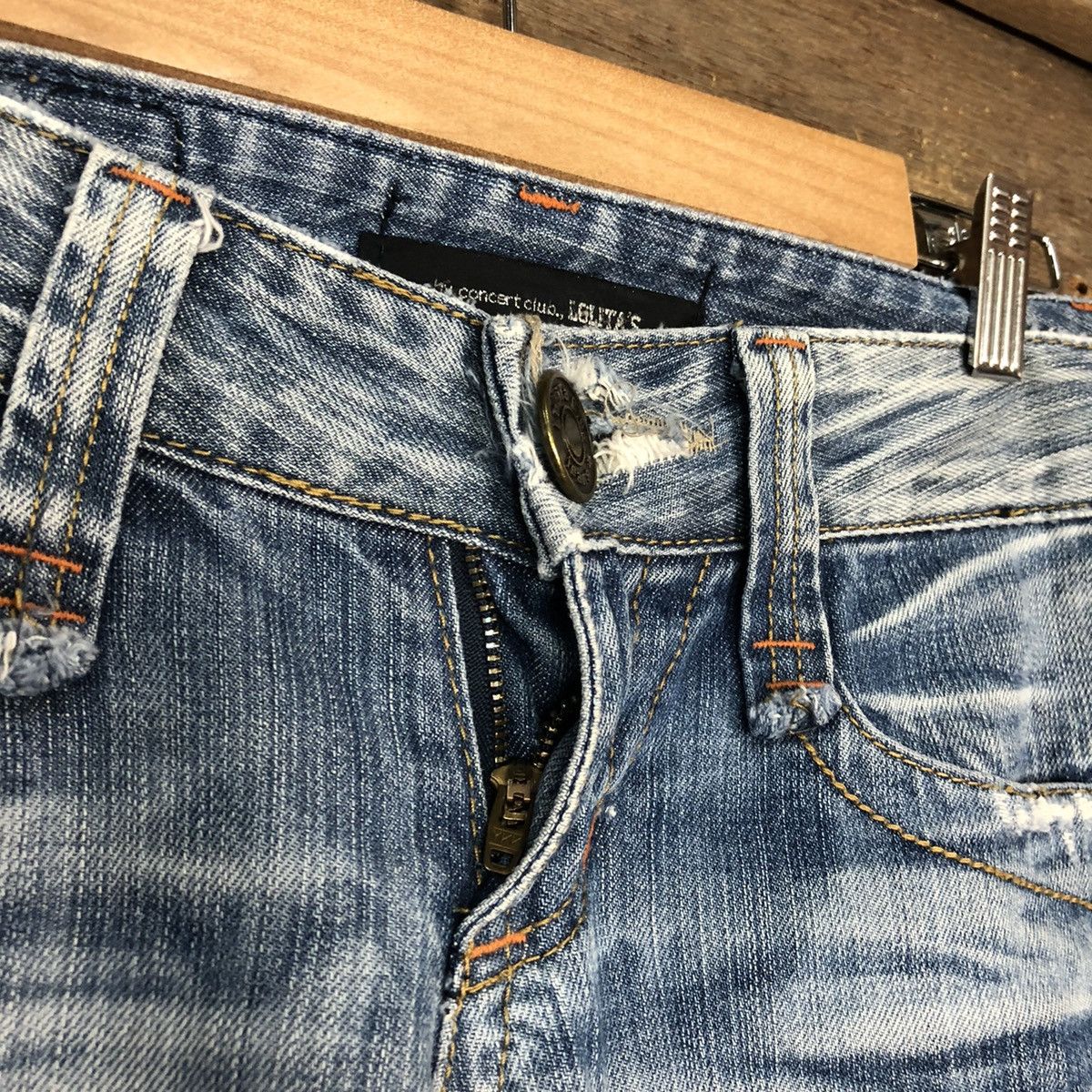 Japanese Brand Lolita blue bootcut Denim jeans vintage Pants #6730 Size 25" / US 0 / IT 36 - 8 Thumbnail