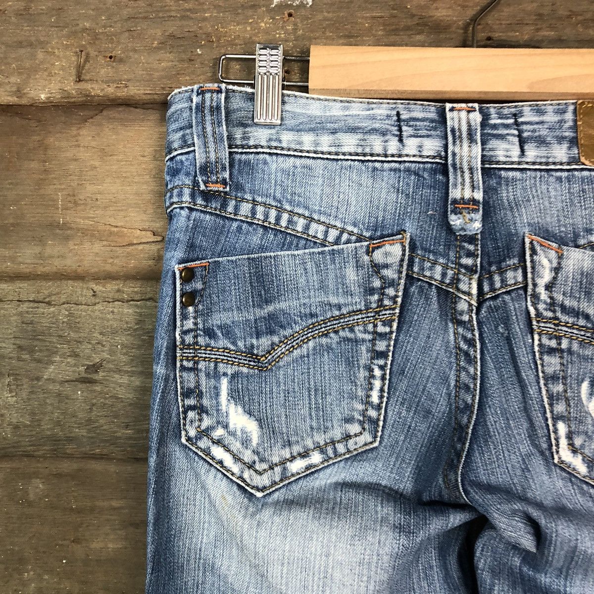 Japanese Brand Lolita blue bootcut Denim jeans vintage Pants #6730 Size 25" / US 0 / IT 36 - 12 Thumbnail