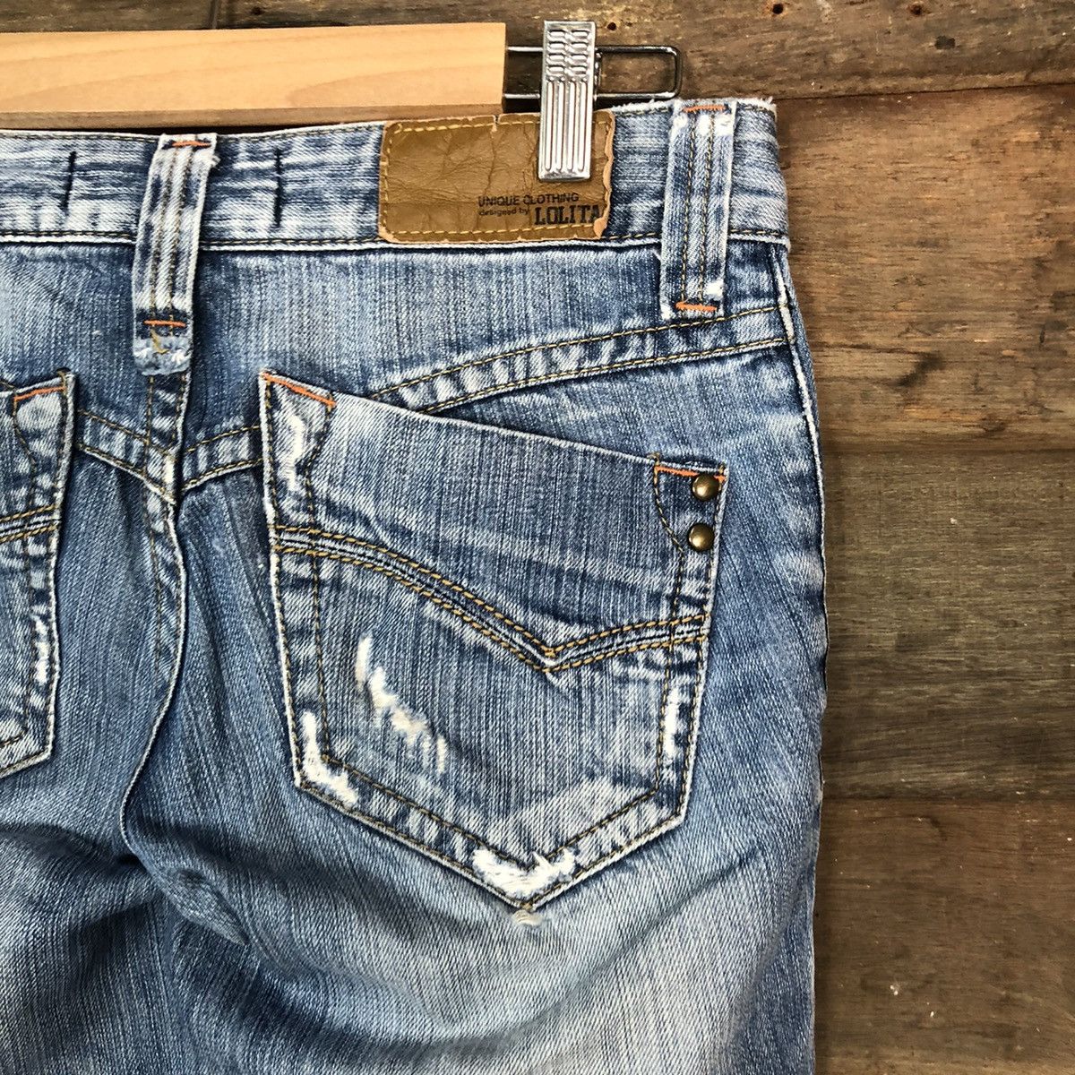 Japanese Brand Lolita blue bootcut Denim jeans vintage Pants #6730 Size 25" / US 0 / IT 36 - 13 Thumbnail