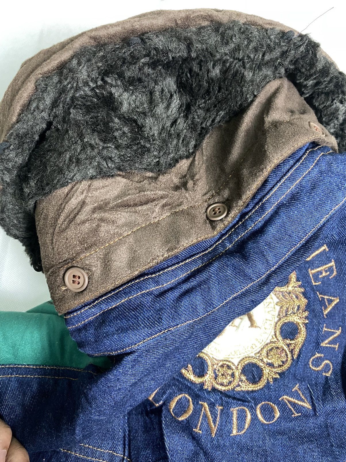 Hardy Amies × Vintage Rare🔥Vintage Hardy Amies Jeans Jacket Luxury Design Size US XXL / EU 58 / 5 - 24 Thumbnail