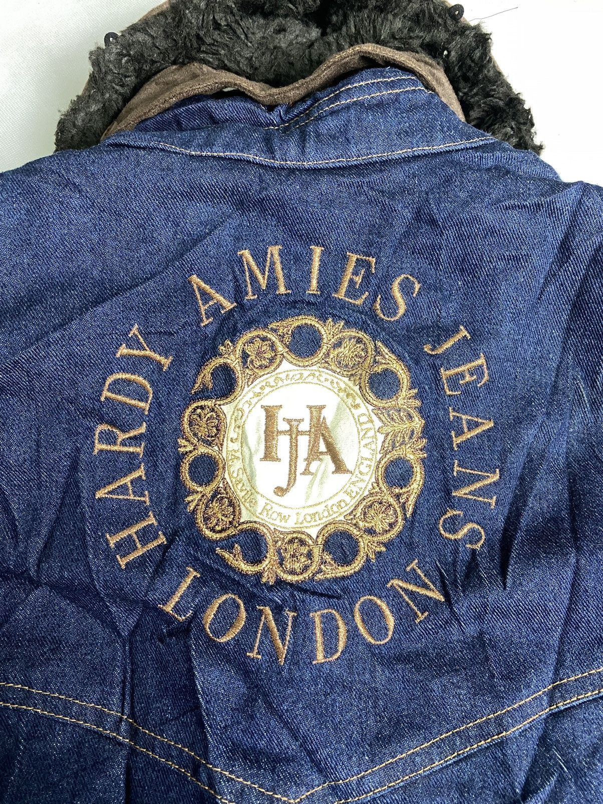 Hardy Amies × Vintage Rare🔥Vintage Hardy Amies Jeans Jacket Luxury Design Size US XXL / EU 58 / 5 - 23 Thumbnail