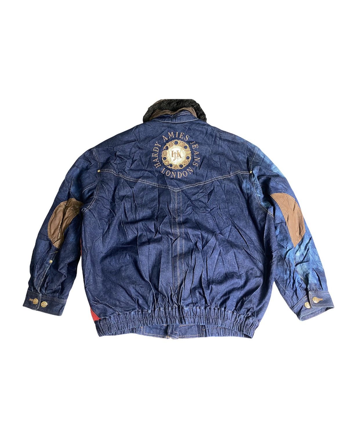 Hardy Amies × Vintage Rare🔥Vintage Hardy Amies Jeans Jacket Luxury Design Size US XXL / EU 58 / 5 - 22 Thumbnail