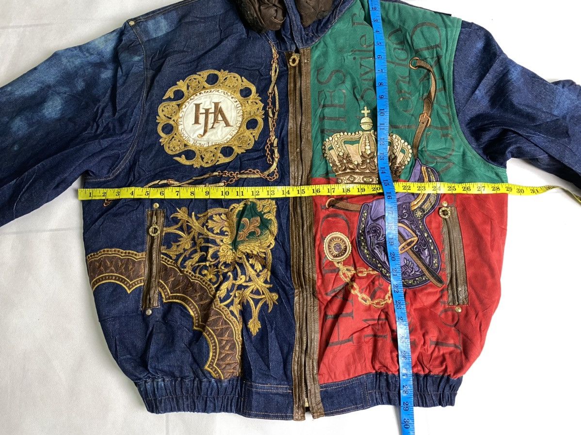 Hardy Amies × Vintage Rare🔥Vintage Hardy Amies Jeans Jacket Luxury Design Size US XXL / EU 58 / 5 - 25 Thumbnail