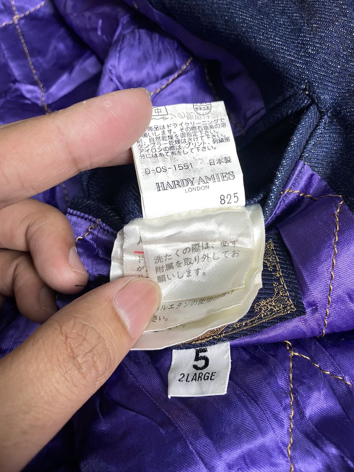 Hardy Amies × Vintage Rare🔥Vintage Hardy Amies Jeans Jacket Luxury Design Size US XXL / EU 58 / 5 - 20 Thumbnail