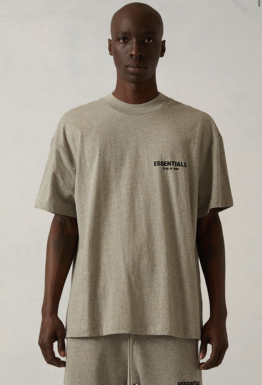 FOG × Fear of God × Pacsun FOG - Essentials Fear Of God Dark Oatmeal T-Shirt Sz (XL) Size US XL / EU 56 / 4 - 2 Thumbnail