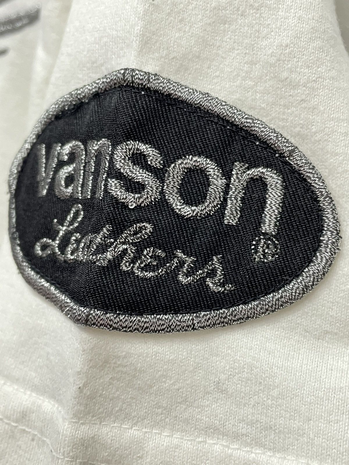 Vanson Leathers VANSON Leather Rare! Silver Embroidery Cotton Polo Shirt Size US S / EU 44-46 / 1 - 4 Thumbnail