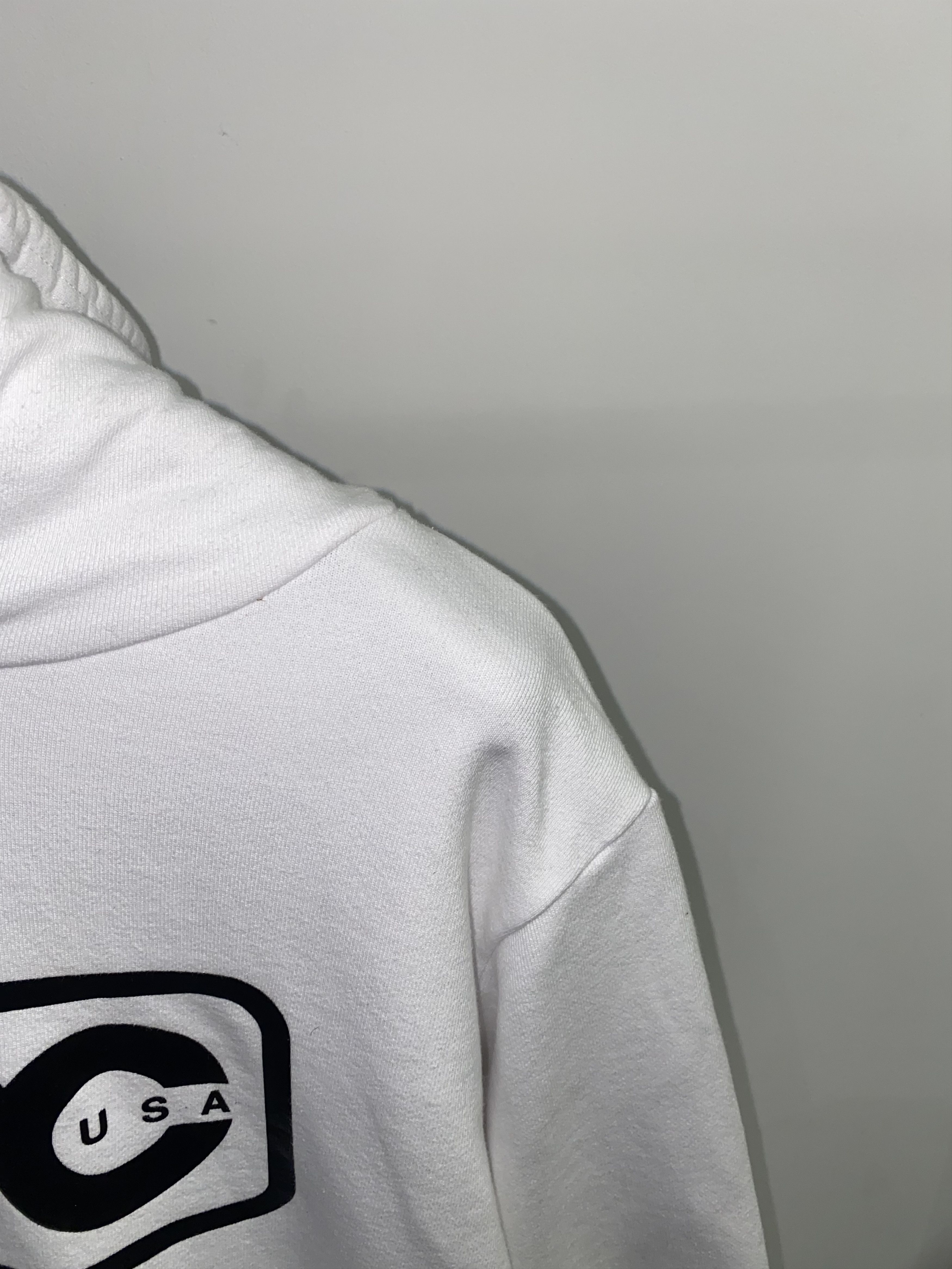 A.P.C. A.P.C. Big Logo White Hoodie Size US L / EU 52-54 / 3 - 4 Thumbnail