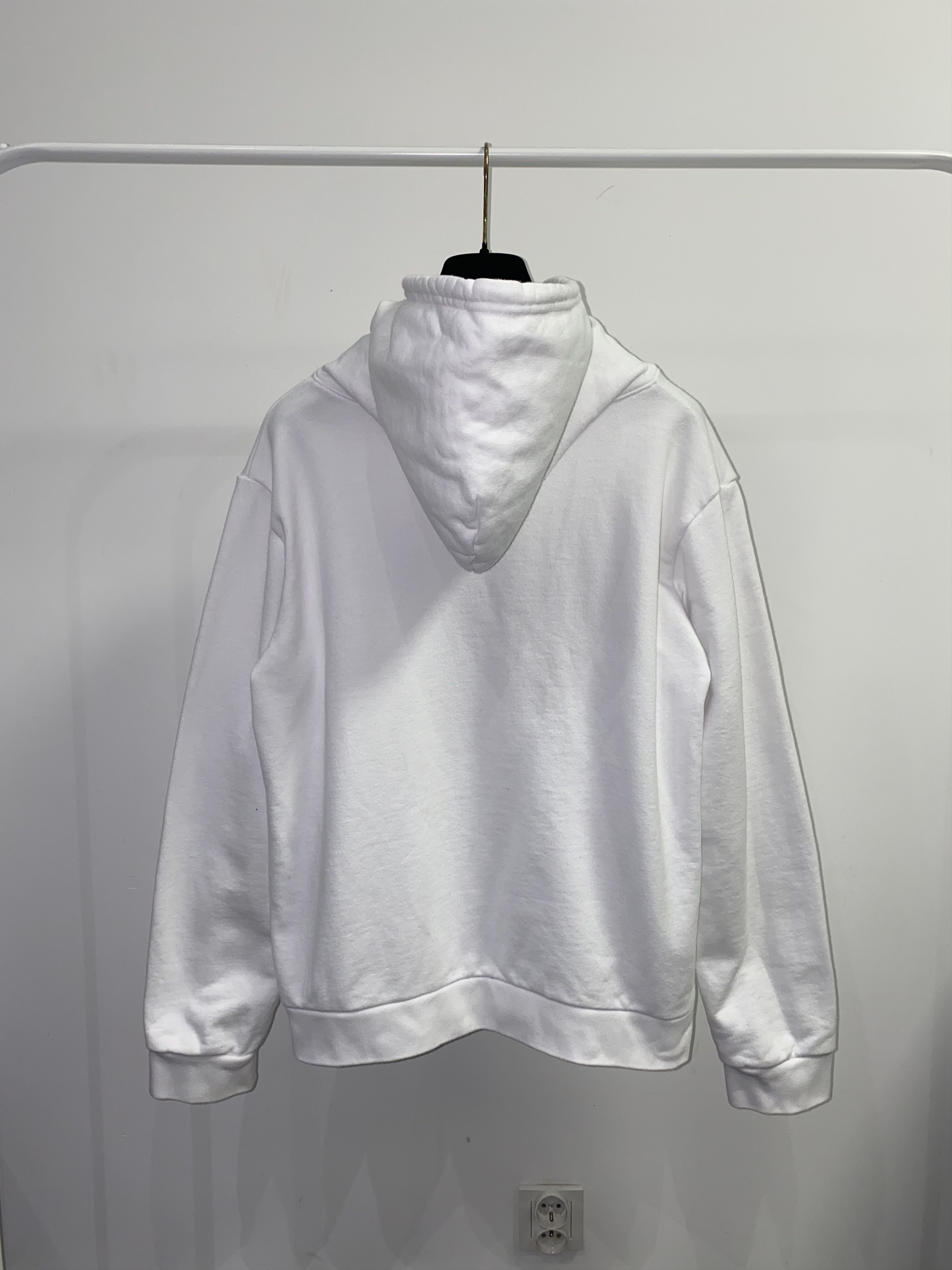 A.P.C. A.P.C. Big Logo White Hoodie Size US L / EU 52-54 / 3 - 6 Thumbnail
