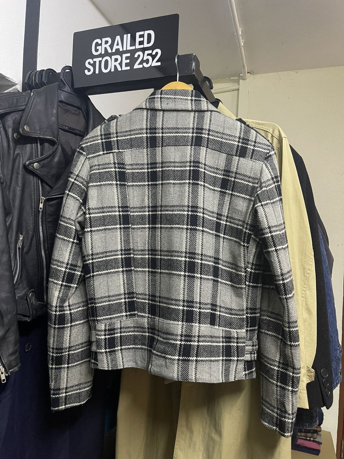 Japanese Brand SDC PROGRESSION DOUBLE COLLAR BIKER JACKET Size US M / EU 48-50 / 2 - 6 Thumbnail