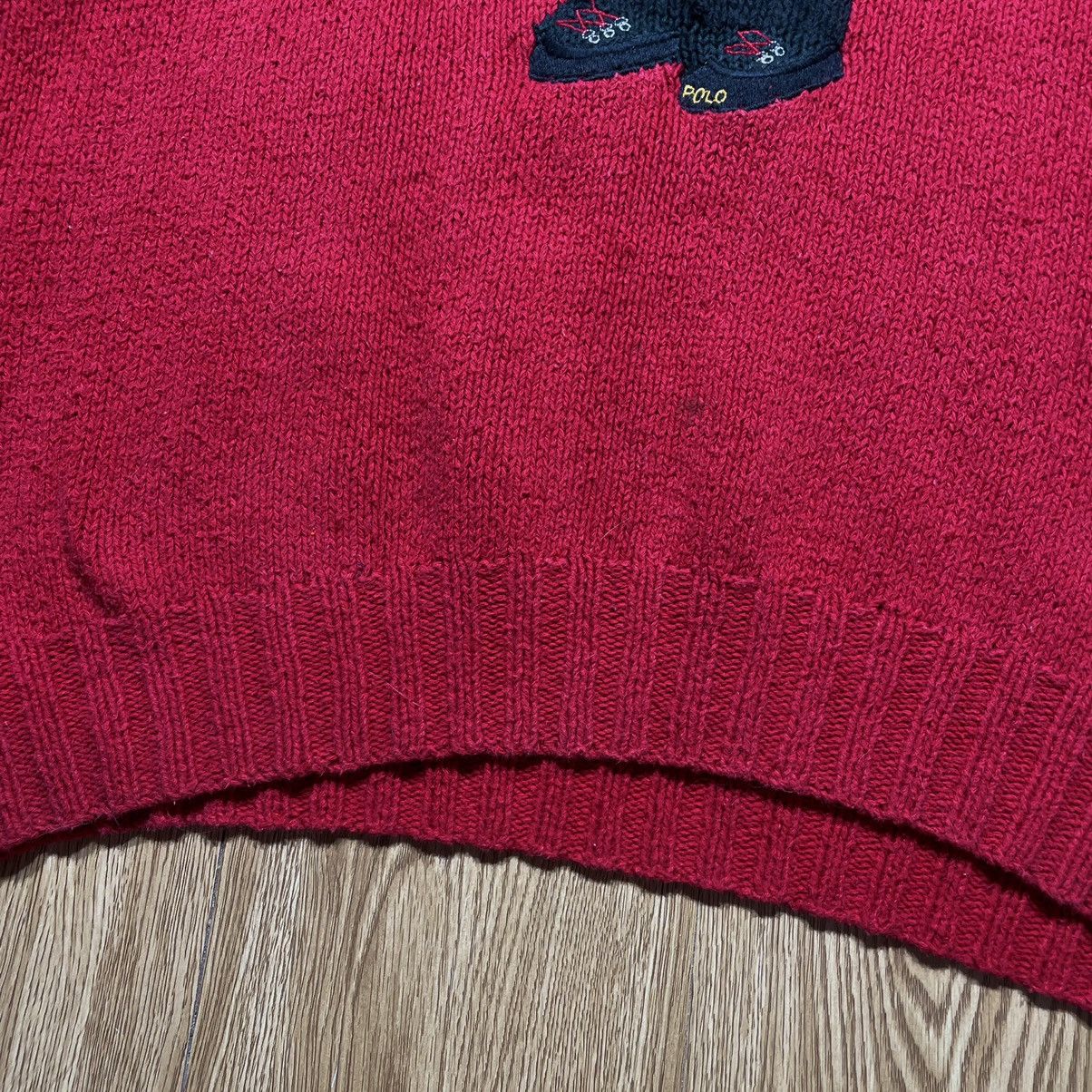 Polo Ralph Lauren × Vintage Sweater Polo Bear Vintage “Cool Bear” Hand Knit Size US XL / EU 56 / 4 - 9 Thumbnail