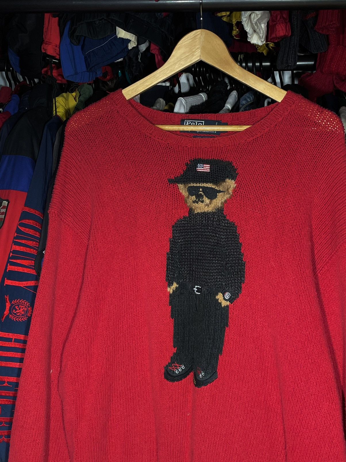 Polo Ralph Lauren × Vintage Sweater Polo Bear Vintage “Cool Bear” Hand Knit Size US XL / EU 56 / 4 - 2 Thumbnail