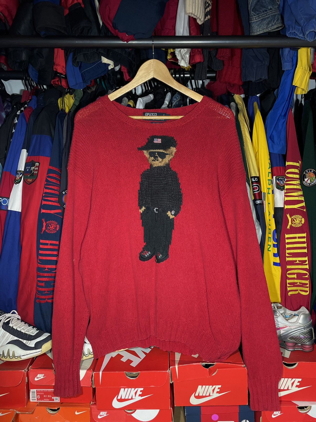 Polo Ralph Lauren × Vintage Sweater Polo Bear Vintage “Cool Bear” Hand Knit Size US XL / EU 56 / 4 - 1 Thumbnail