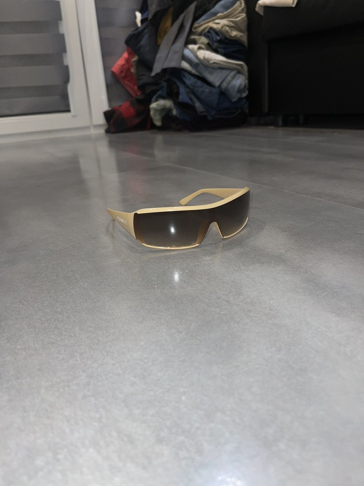 Chanel Chanel 5103 C.710/13 Camel Sand Shield Sunglasses Size ONE SIZE - 3 Thumbnail
