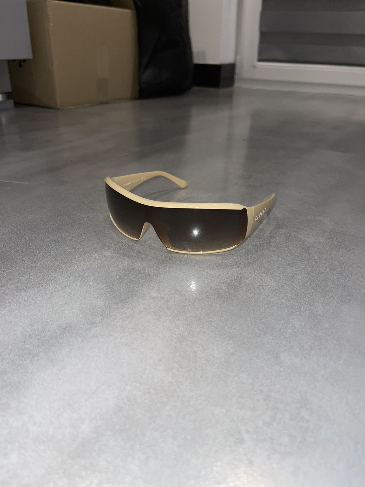 Chanel Chanel 5103 C.710/13 Camel Sand Shield Sunglasses Size ONE SIZE - 1 Thumbnail