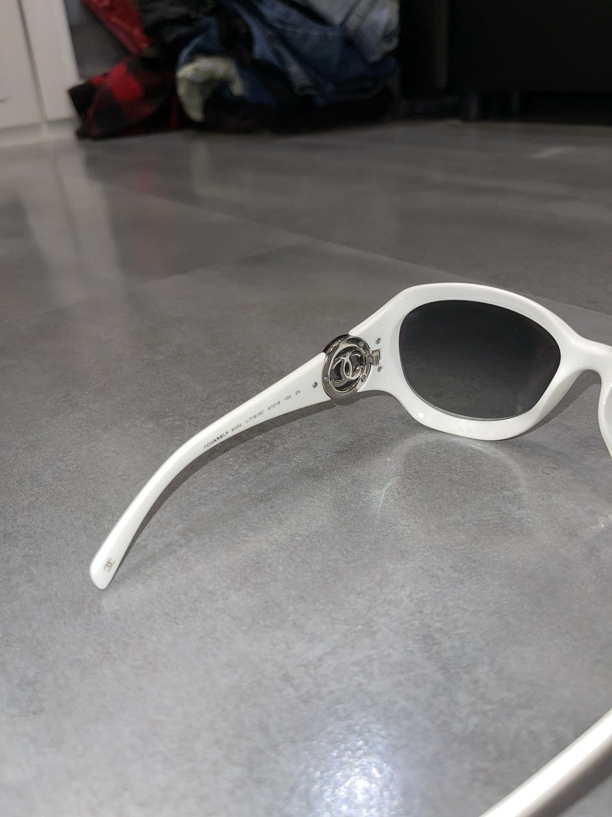 Chanel Chanel 6033 C.716/3C White Cobain Sunglasses Size ONE SIZE - 14 Thumbnail