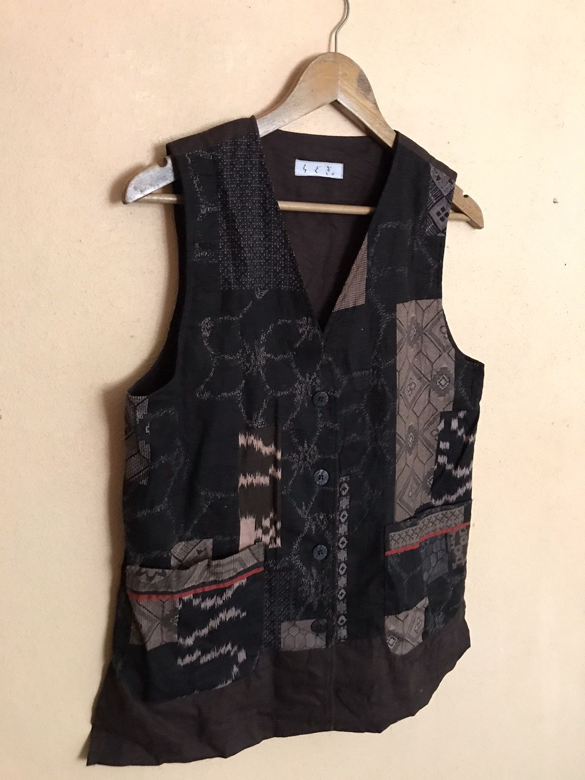 Japanese Brand × Vintage VINTAGE VEST LIKE PATCHWORK Size US M / EU 48-50 / 2 - 2 Thumbnail