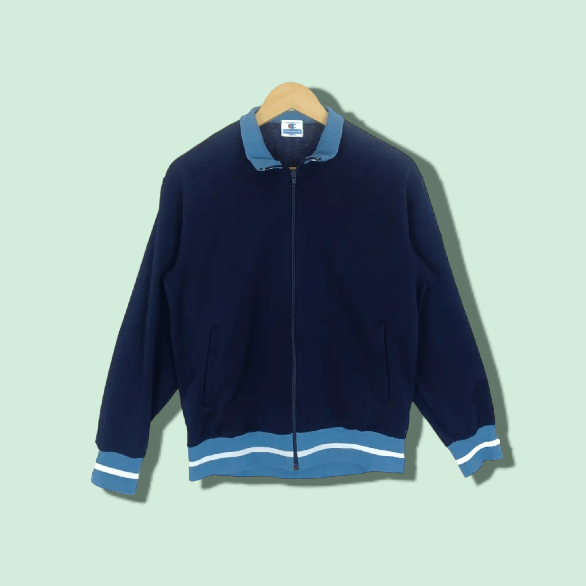Champion × Vintage Vintage 90's CHAMPION Tracksuit Sportswear Training Jacket Size L / US 10 / IT 46 - 1 Thumbnail