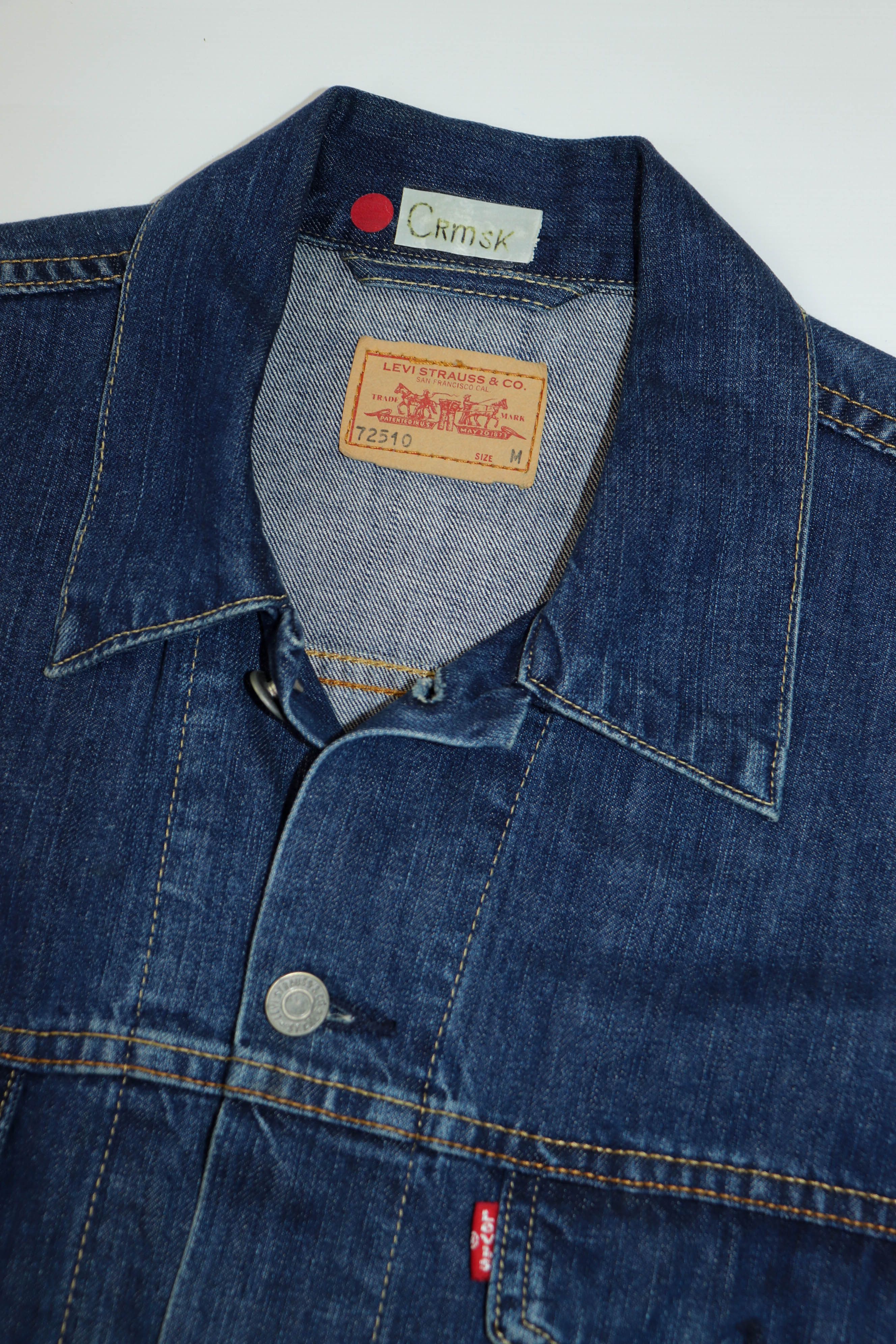 Levi's Levi's 72510 Men's Navy Blue Denim Trucker Jacket Size US M / EU 48-50 / 2 - 7 Thumbnail