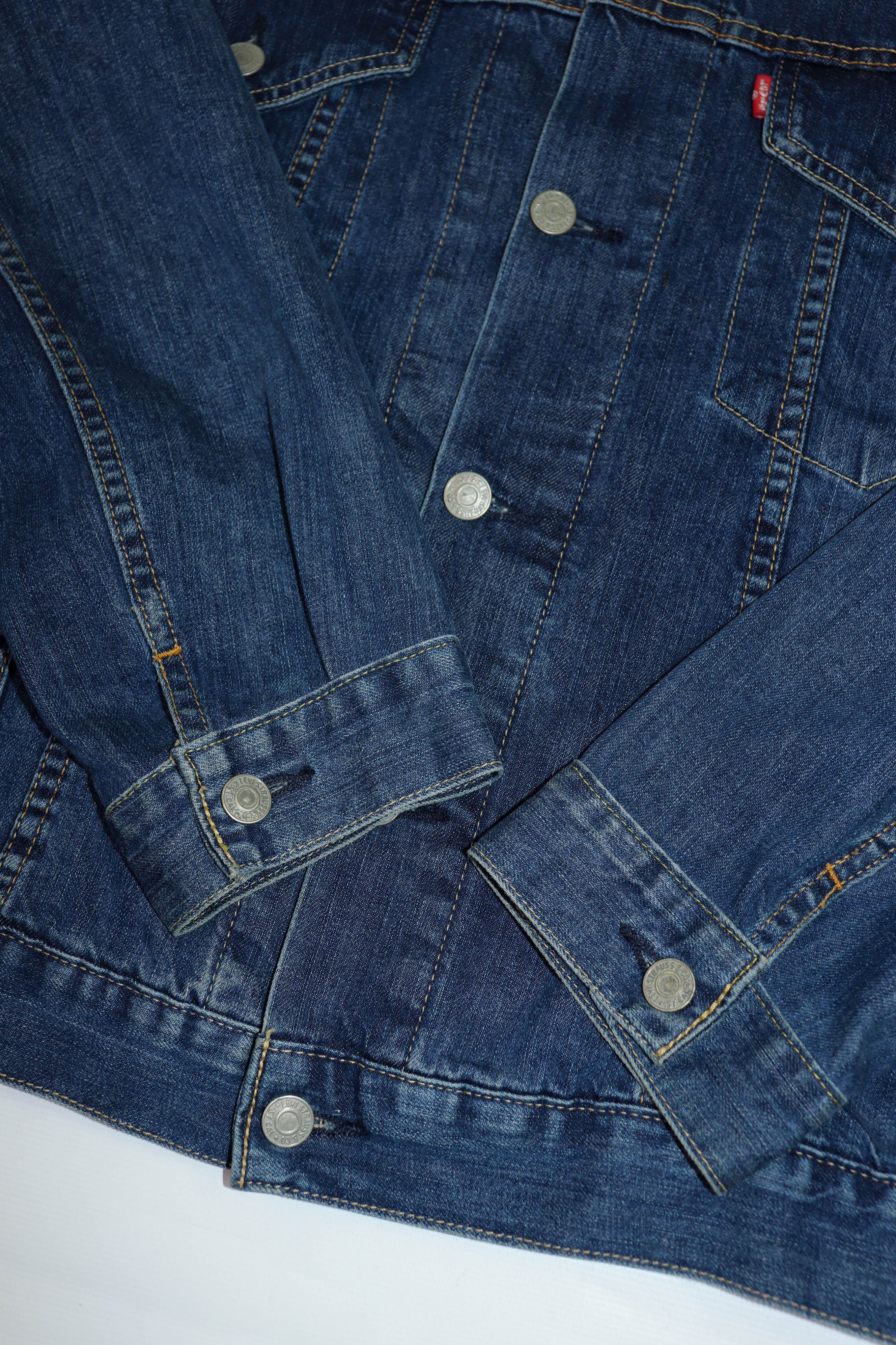 Levi's Levi's 72510 Men's Navy Blue Denim Trucker Jacket Size US M / EU 48-50 / 2 - 4 Thumbnail
