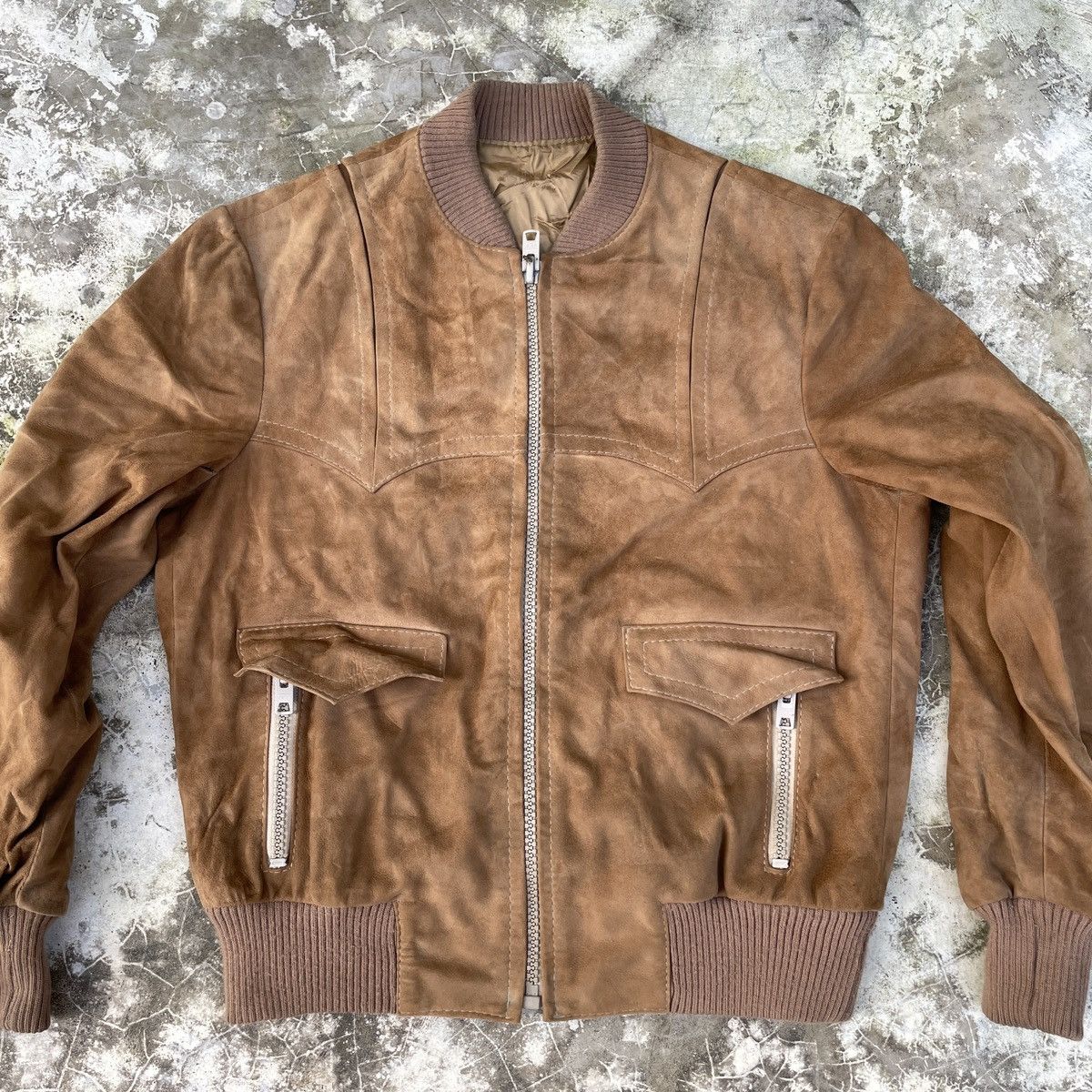 Japanese Brand × Vintage Vintage Zapp Triumph Fully Leather Bomber Jacket Size US S / EU 44-46 / 1 - 3 Thumbnail