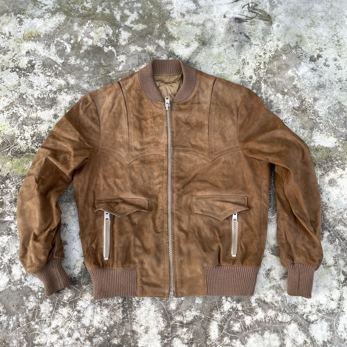 Japanese Brand × Vintage Vintage Zapp Triumph Fully Leather Bomber Jacket Size US S / EU 44-46 / 1 - 1 Thumbnail