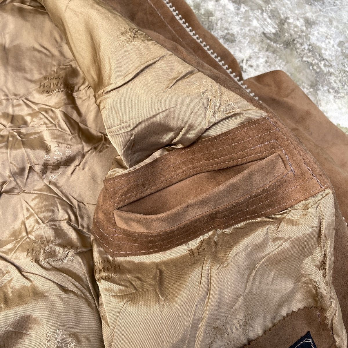 Japanese Brand × Vintage Vintage Zapp Triumph Fully Leather Bomber Jacket Size US S / EU 44-46 / 1 - 10 Thumbnail