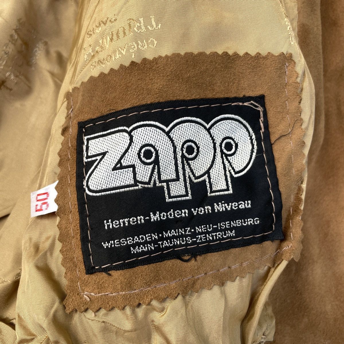Japanese Brand × Vintage Vintage Zapp Triumph Fully Leather Bomber Jacket Size US S / EU 44-46 / 1 - 9 Thumbnail