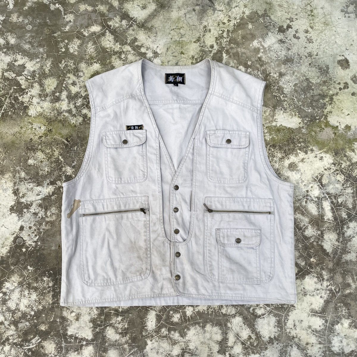 Japanese Brand × Vintage Vintage Faded Japanese Brand Vest Size US L / EU 52-54 / 3 - 1 Thumbnail