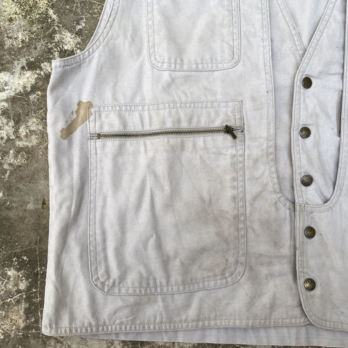 Japanese Brand × Vintage Vintage Faded Japanese Brand Vest Size US L / EU 52-54 / 3 - 3 Thumbnail