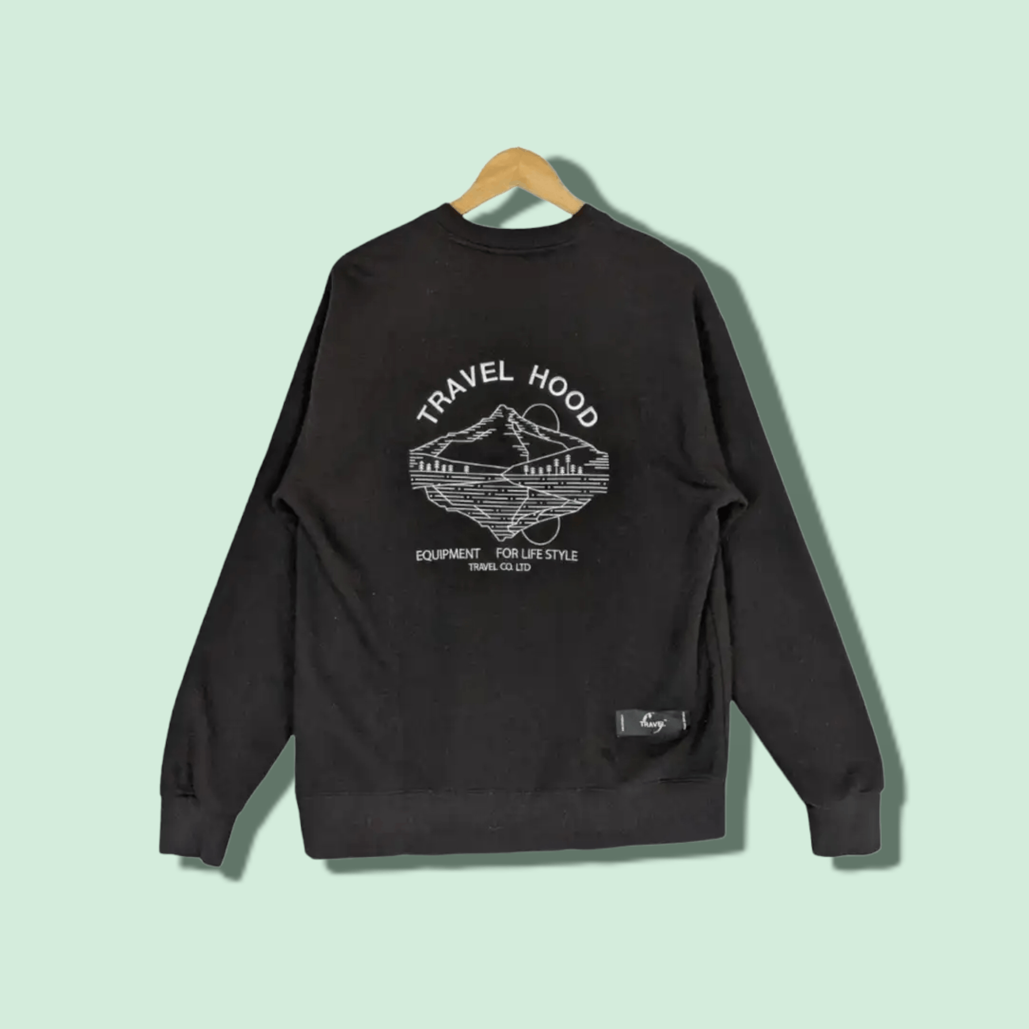 Japanese Brand TRAVEL HOOD Backpacking Touring Jumper Sweatshirt Size US M / EU 48-50 / 2 - 1 Thumbnail