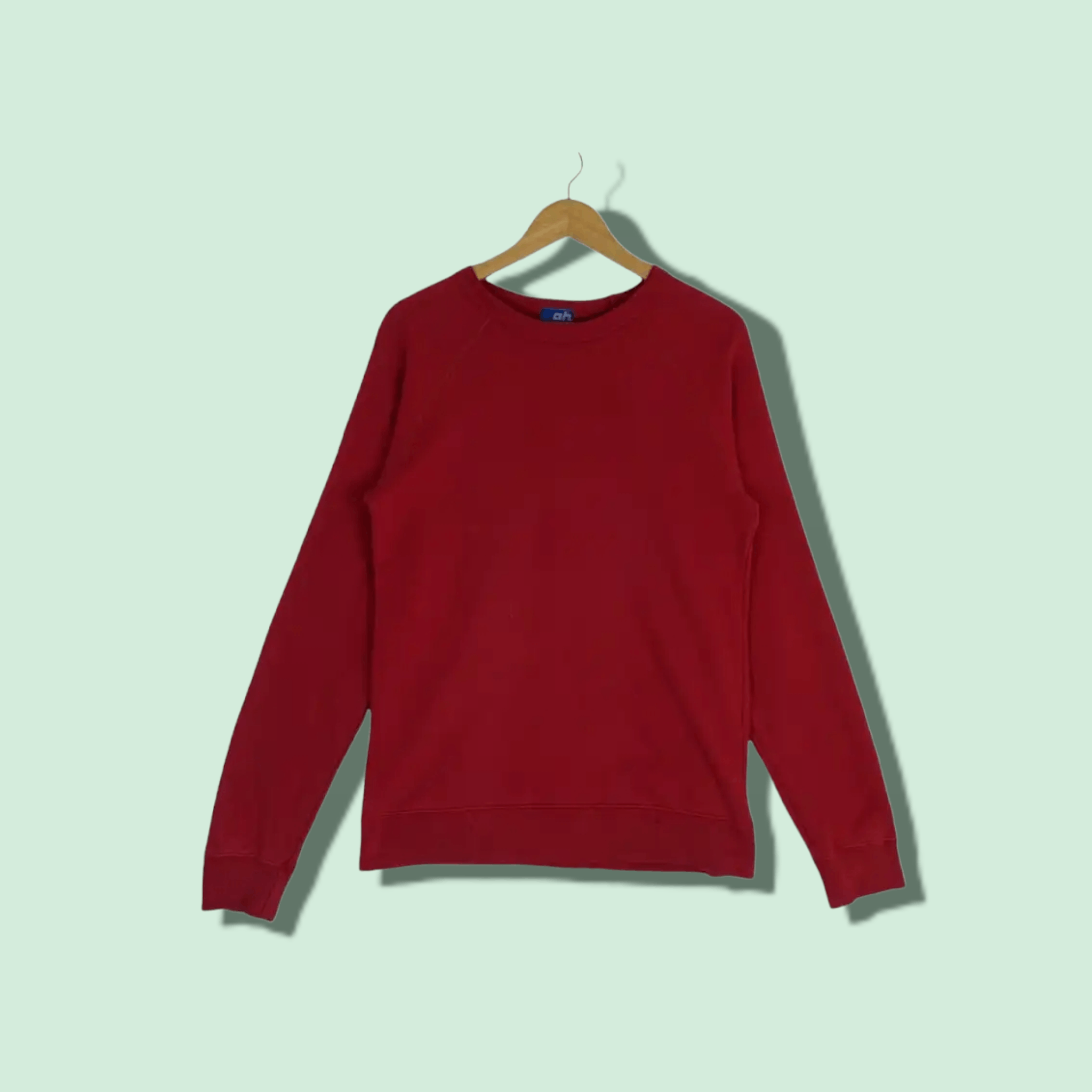 ABAHOUSE × Japanese Brand ABAHOUSE Red Plain Jumper Sweatshirt Size US S / EU 44-46 / 1 - 1 Thumbnail