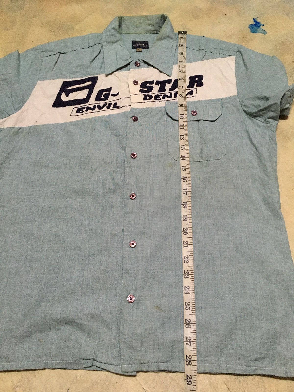 G-Star G Star Raw Big Logo Button Up Shirt Size US L / EU 52-54 / 3 - 10 Thumbnail