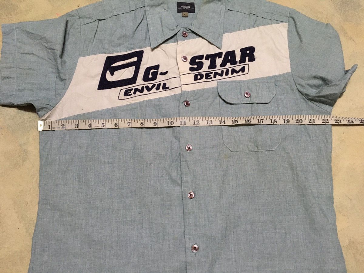 G-Star G Star Raw Big Logo Button Up Shirt Size US L / EU 52-54 / 3 - 8 Thumbnail